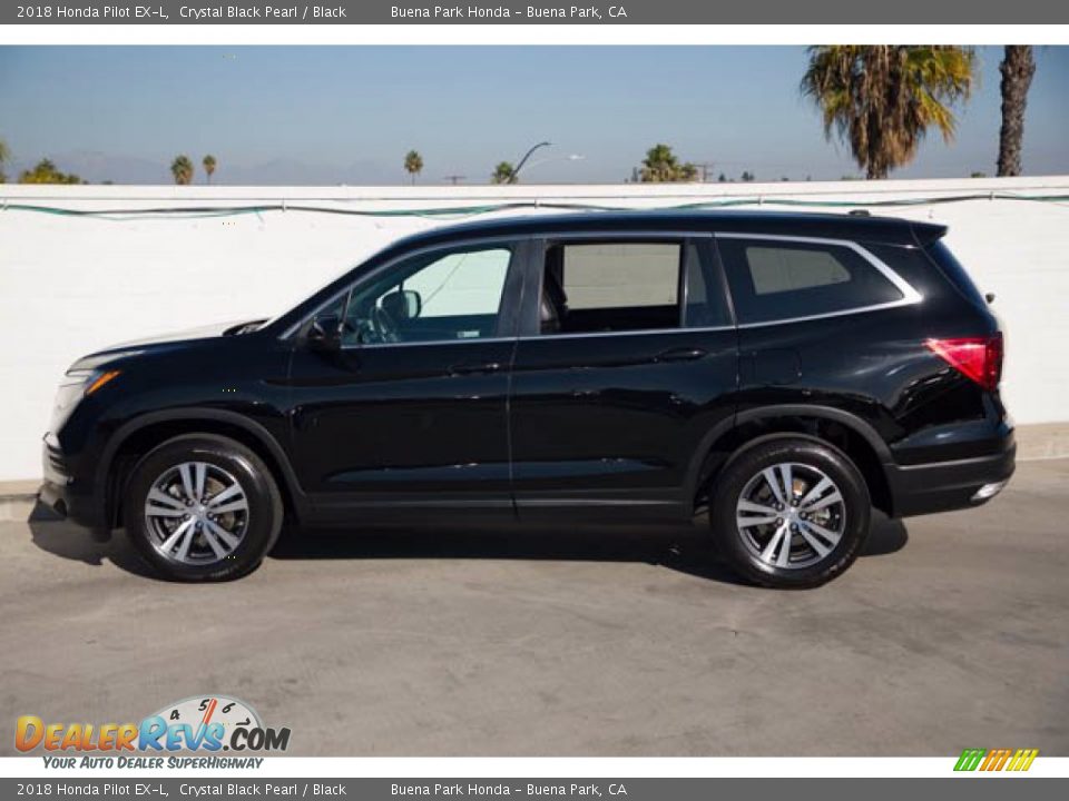 2018 Honda Pilot EX-L Crystal Black Pearl / Black Photo #8