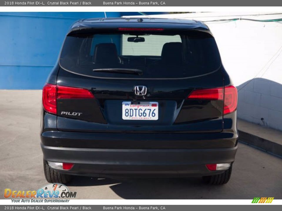 2018 Honda Pilot EX-L Crystal Black Pearl / Black Photo #9