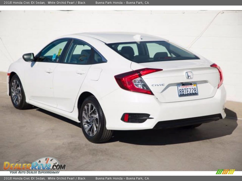 2018 Honda Civic EX Sedan White Orchid Pearl / Black Photo #2