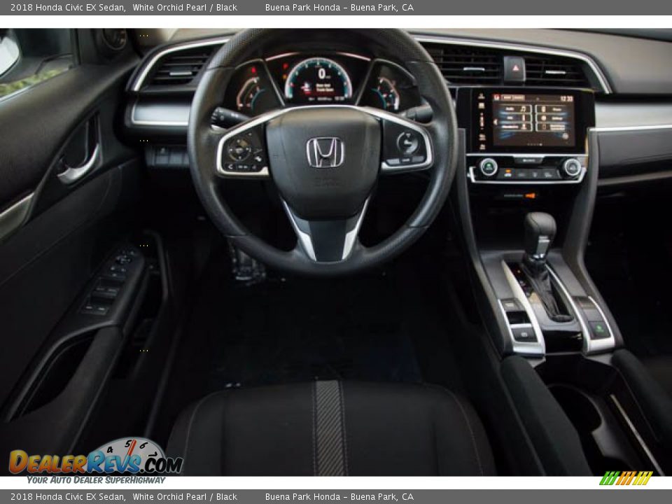 2018 Honda Civic EX Sedan White Orchid Pearl / Black Photo #5