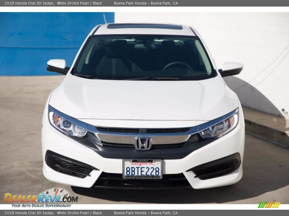 2018 Honda Civic EX Sedan White Orchid Pearl / Black Photo #7