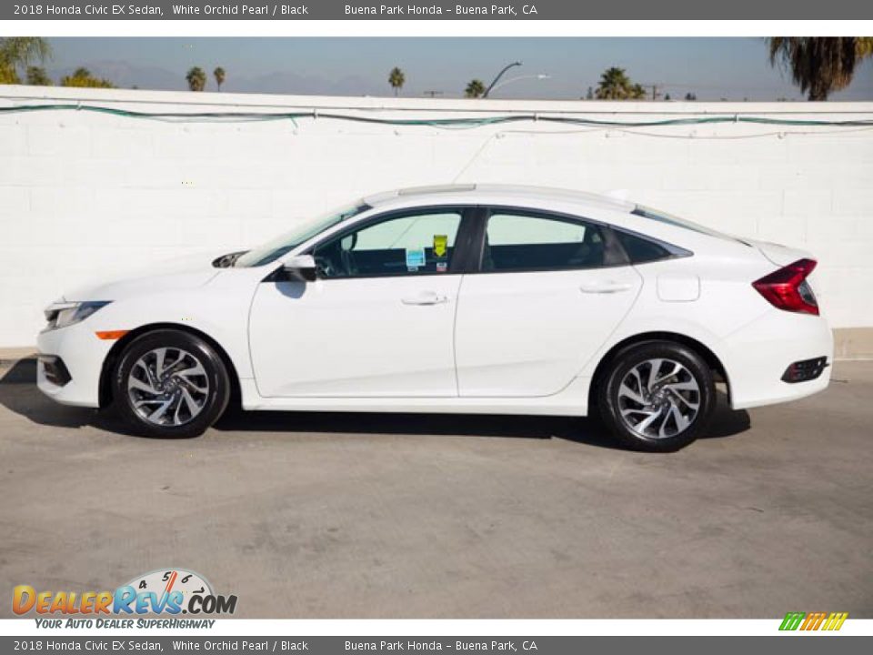 2018 Honda Civic EX Sedan White Orchid Pearl / Black Photo #10