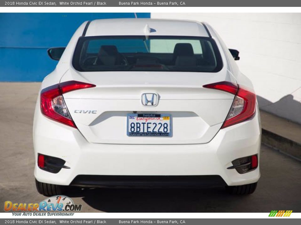 2018 Honda Civic EX Sedan White Orchid Pearl / Black Photo #11