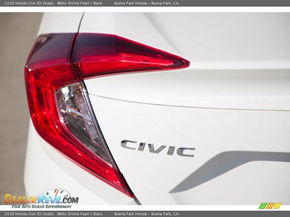 2018 Honda Civic EX Sedan White Orchid Pearl / Black Photo #12