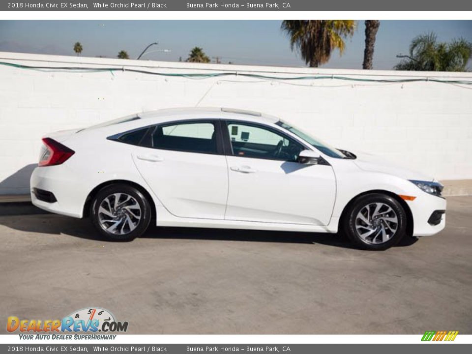 2018 Honda Civic EX Sedan White Orchid Pearl / Black Photo #14