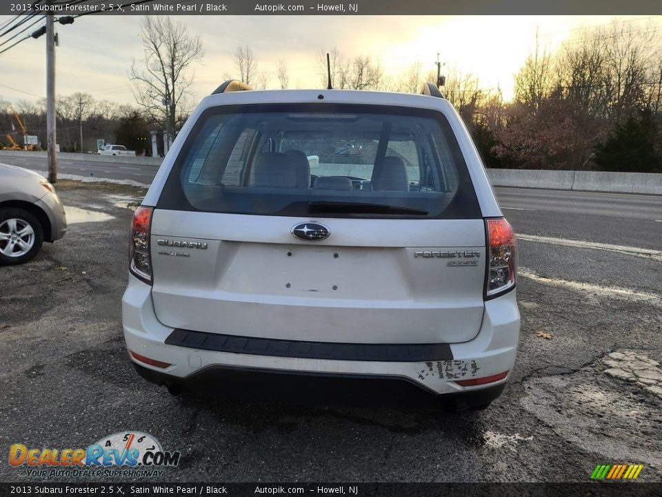 2013 Subaru Forester 2.5 X Satin White Pearl / Black Photo #4