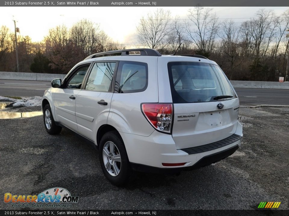 2013 Subaru Forester 2.5 X Satin White Pearl / Black Photo #5