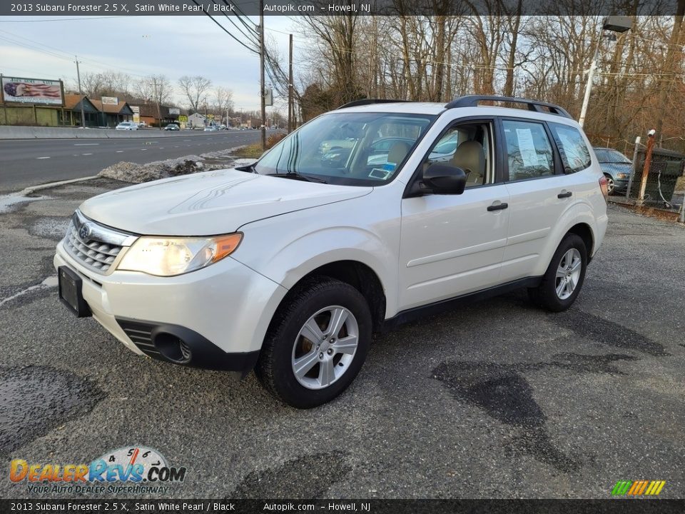 2013 Subaru Forester 2.5 X Satin White Pearl / Black Photo #6