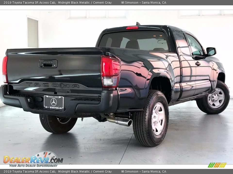 2019 Toyota Tacoma SR Access Cab Midnight Black Metallic / Cement Gray Photo #12