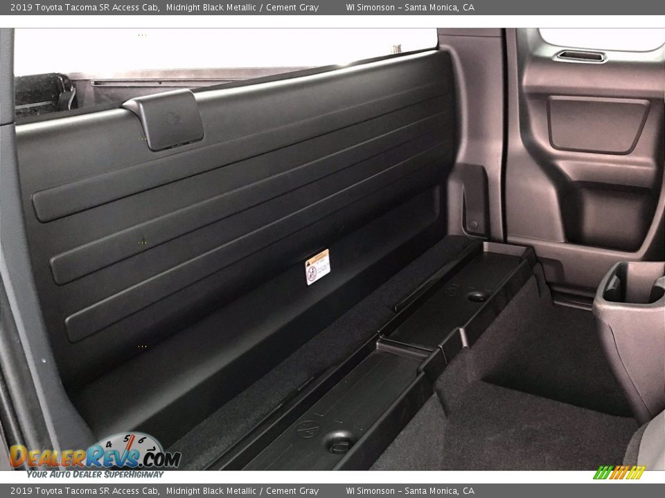 Rear Seat of 2019 Toyota Tacoma SR Access Cab Photo #18