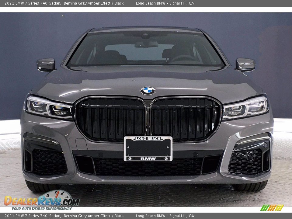 2021 BMW 7 Series 740i Sedan Bernina Gray Amber Effect / Black Photo #2