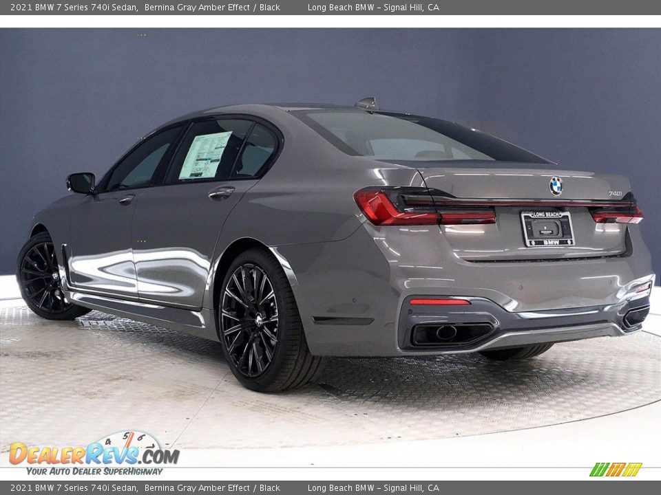 2021 BMW 7 Series 740i Sedan Bernina Gray Amber Effect / Black Photo #3