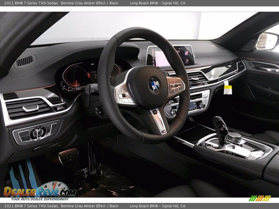 2021 BMW 7 Series 740i Sedan Bernina Gray Amber Effect / Black Photo #7