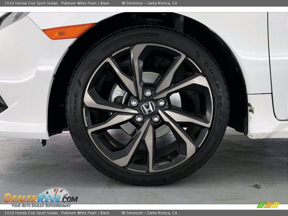 2019 Honda Civic Sport Sedan Platinum White Pearl / Black Photo #8