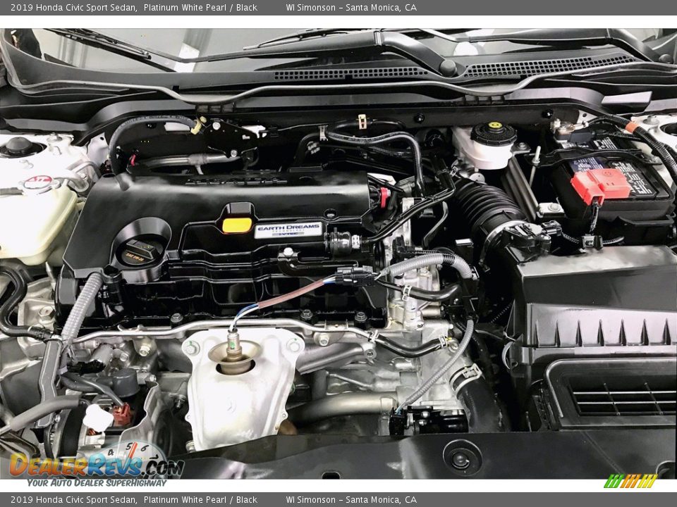 2019 Honda Civic Sport Sedan Platinum White Pearl / Black Photo #9