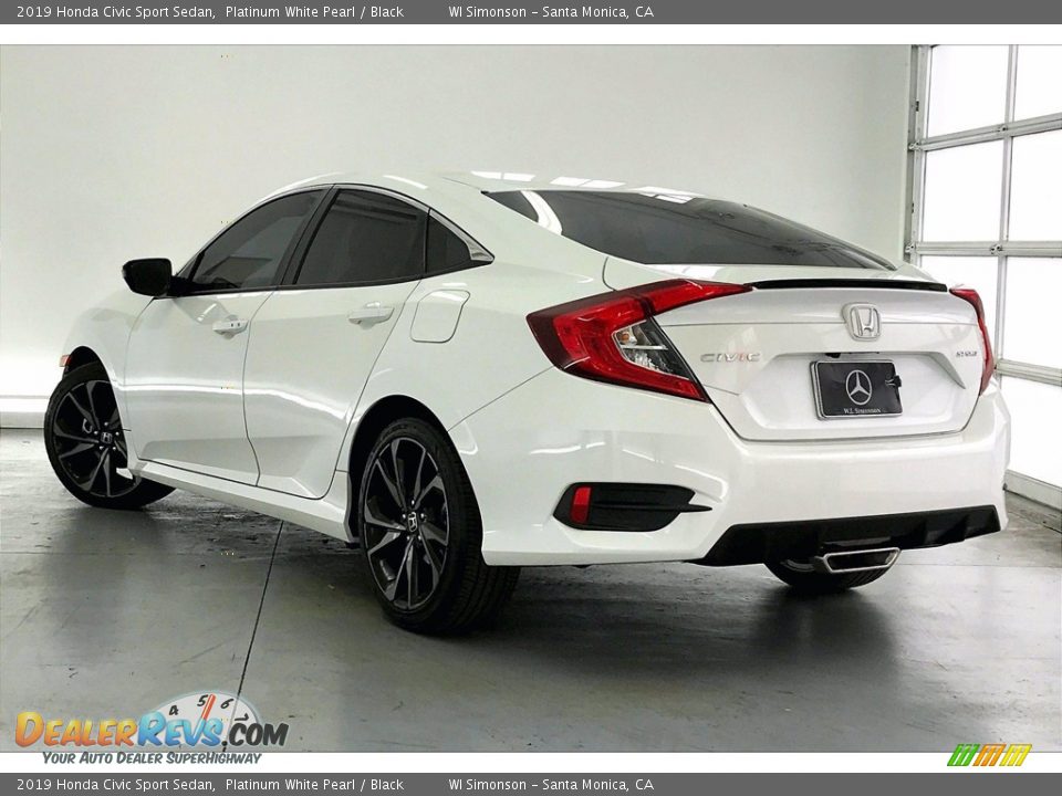 2019 Honda Civic Sport Sedan Platinum White Pearl / Black Photo #10
