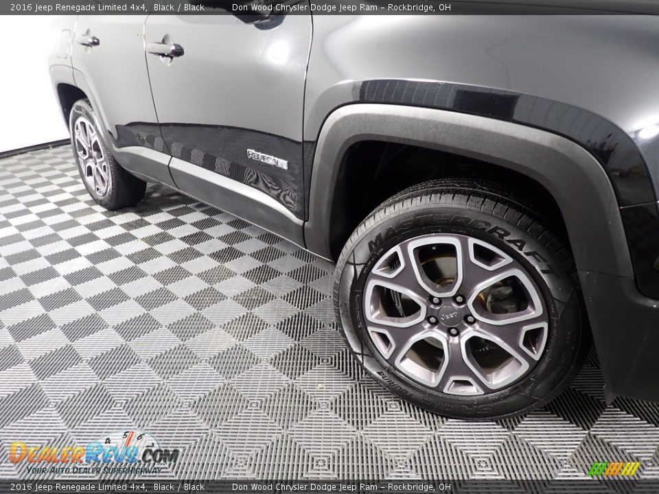 2016 Jeep Renegade Limited 4x4 Black / Black Photo #4