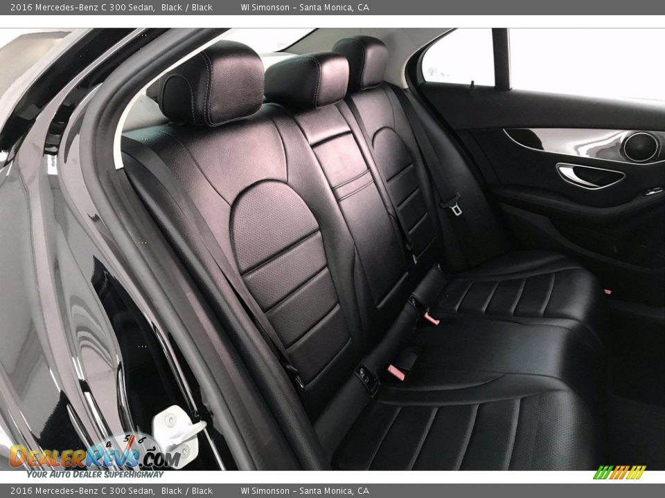 Rear Seat of 2016 Mercedes-Benz C 300 Sedan Photo #13