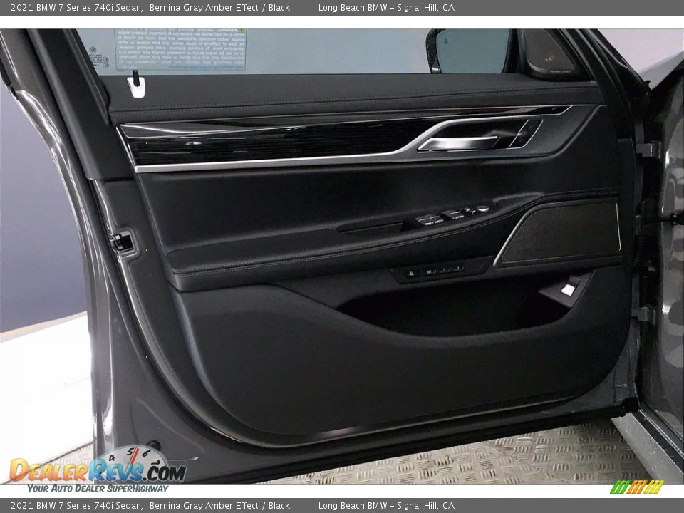 2021 BMW 7 Series 740i Sedan Bernina Gray Amber Effect / Black Photo #13