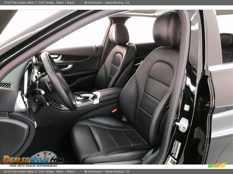 Black Interior - 2016 Mercedes-Benz C 300 Sedan Photo #14