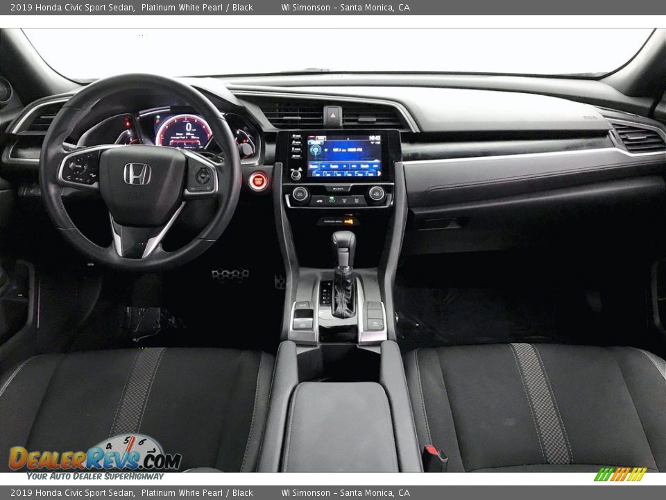 2019 Honda Civic Sport Sedan Platinum White Pearl / Black Photo #15