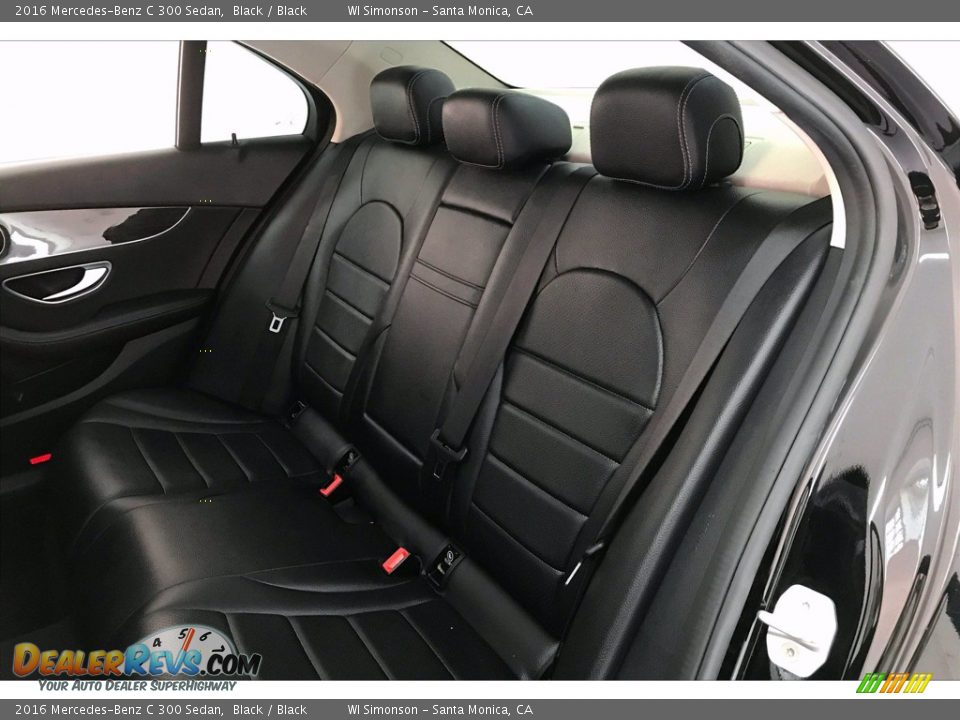 Rear Seat of 2016 Mercedes-Benz C 300 Sedan Photo #15