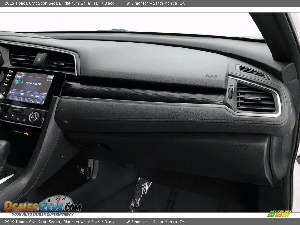 2019 Honda Civic Sport Sedan Platinum White Pearl / Black Photo #16