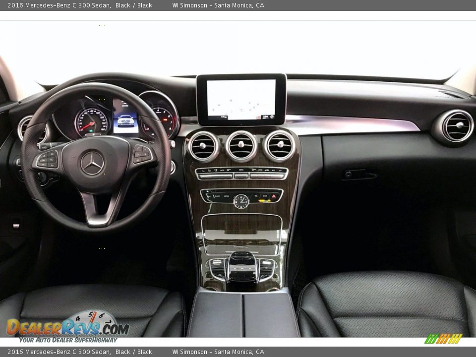 Black Interior - 2016 Mercedes-Benz C 300 Sedan Photo #17