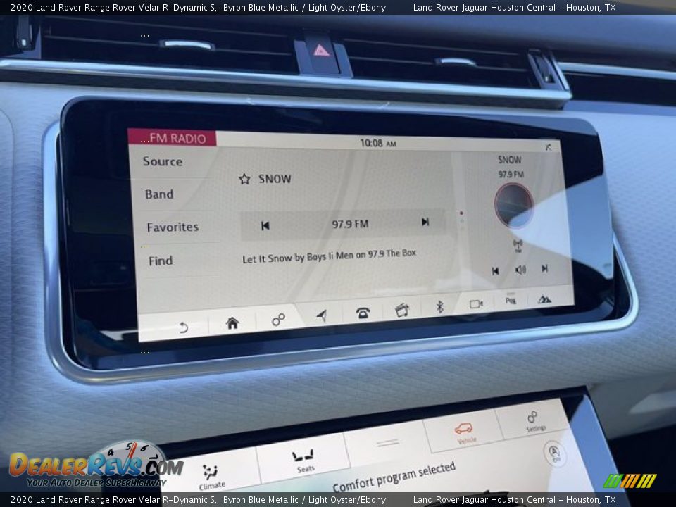 2020 Land Rover Range Rover Velar R-Dynamic S Byron Blue Metallic / Light Oyster/Ebony Photo #22