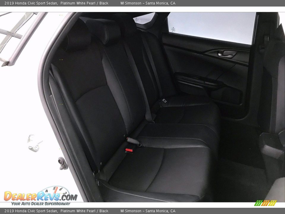 2019 Honda Civic Sport Sedan Platinum White Pearl / Black Photo #19