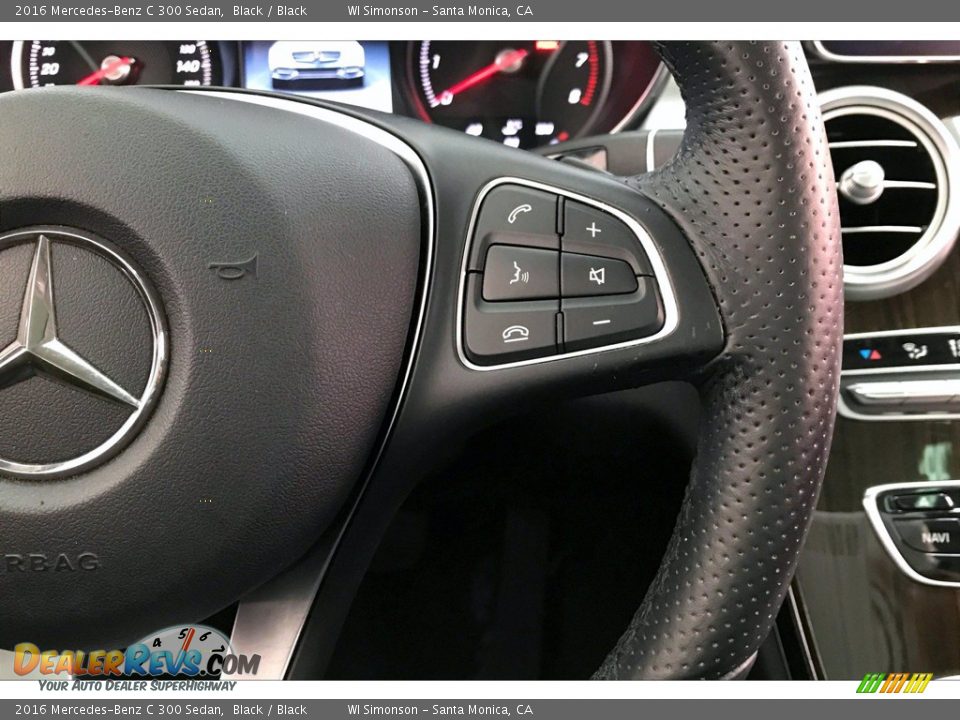 2016 Mercedes-Benz C 300 Sedan Steering Wheel Photo #19