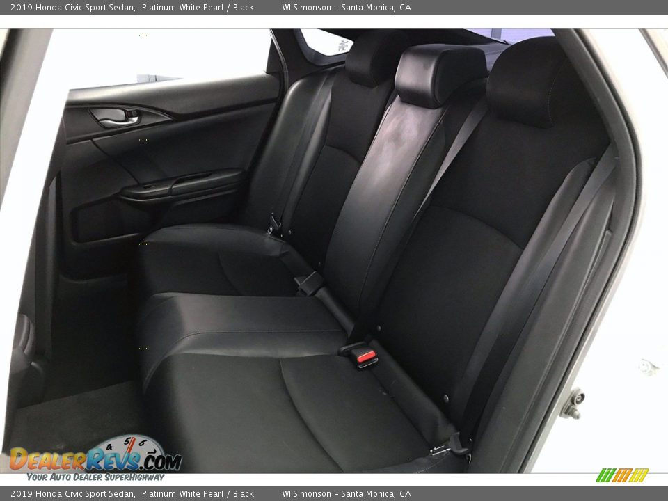 2019 Honda Civic Sport Sedan Platinum White Pearl / Black Photo #20