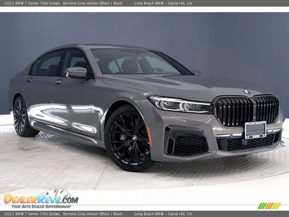 2021 BMW 7 Series 740i Sedan Bernina Gray Amber Effect / Black Photo #19