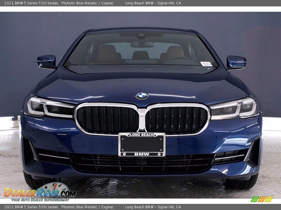 2021 BMW 5 Series 530i Sedan Phytonic Blue Metallic / Cognac Photo #2