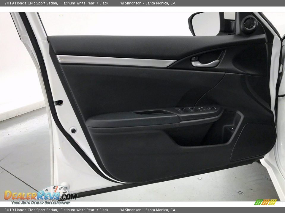 2019 Honda Civic Sport Sedan Platinum White Pearl / Black Photo #25