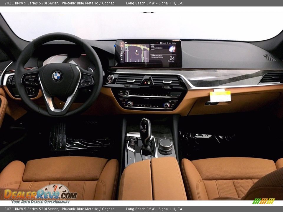 2021 BMW 5 Series 530i Sedan Phytonic Blue Metallic / Cognac Photo #5