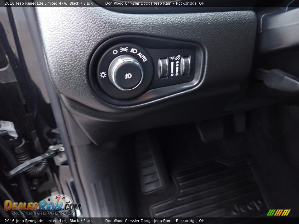 2016 Jeep Renegade Limited 4x4 Black / Black Photo #20