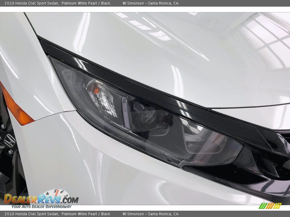 2019 Honda Civic Sport Sedan Platinum White Pearl / Black Photo #27