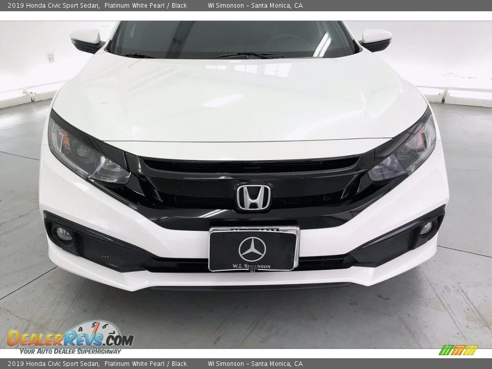 2019 Honda Civic Sport Sedan Platinum White Pearl / Black Photo #29