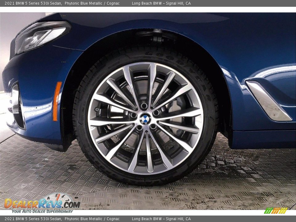 2021 BMW 5 Series 530i Sedan Phytonic Blue Metallic / Cognac Photo #12