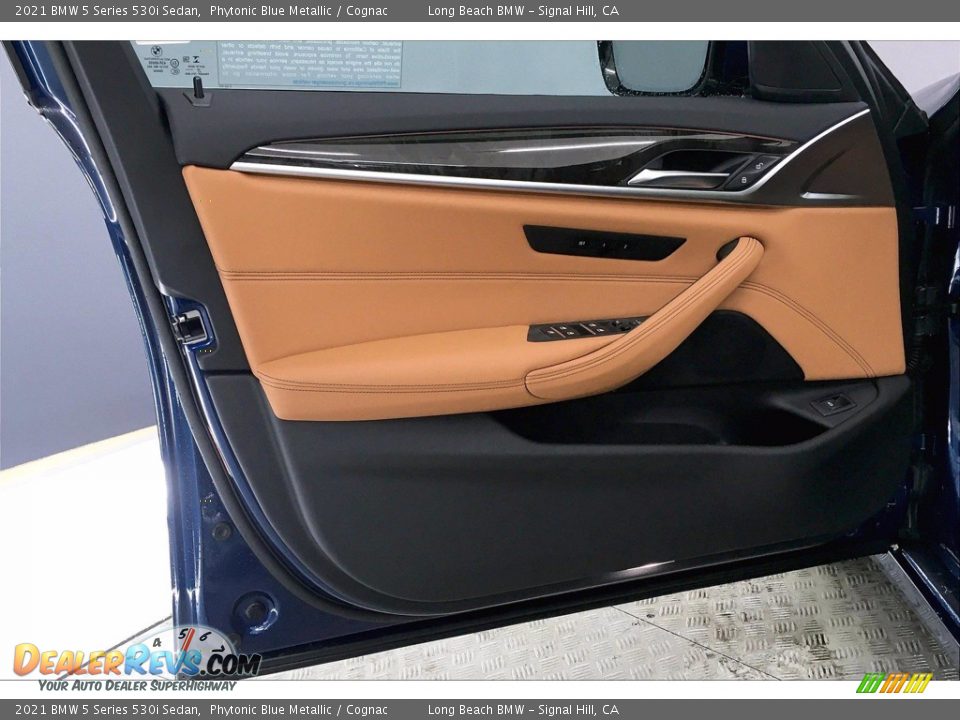 2021 BMW 5 Series 530i Sedan Phytonic Blue Metallic / Cognac Photo #13