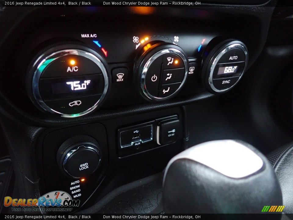 2016 Jeep Renegade Limited 4x4 Black / Black Photo #29