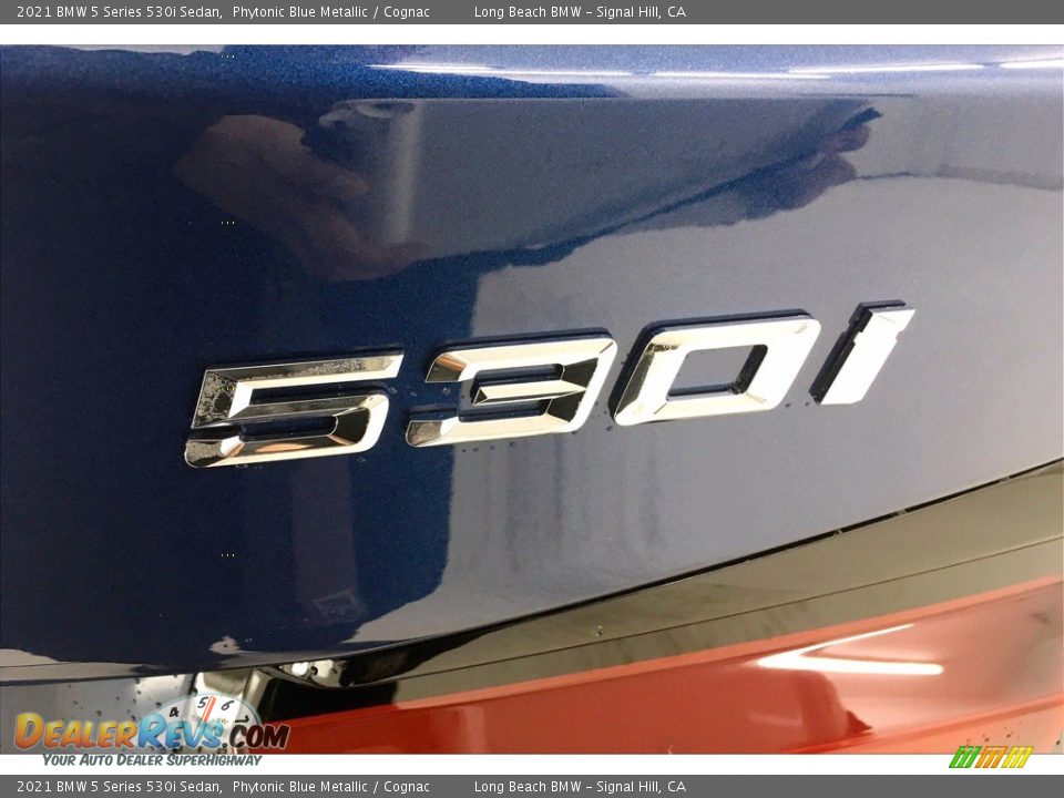 2021 BMW 5 Series 530i Sedan Phytonic Blue Metallic / Cognac Photo #16