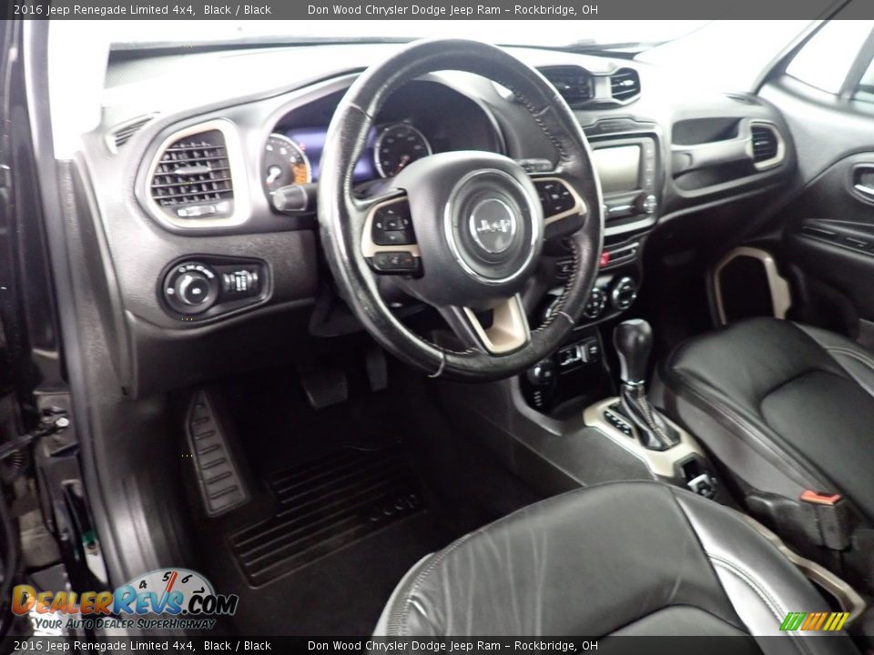 2016 Jeep Renegade Limited 4x4 Black / Black Photo #31