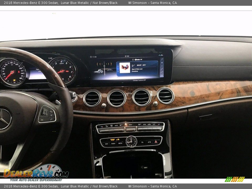 2018 Mercedes-Benz E 300 Sedan Lunar Blue Metallic / Nut Brown/Black Photo #5