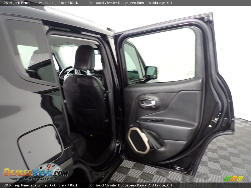 2016 Jeep Renegade Limited 4x4 Black / Black Photo #36
