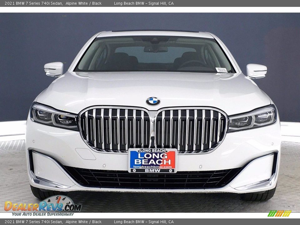 2021 BMW 7 Series 740i Sedan Alpine White / Black Photo #2