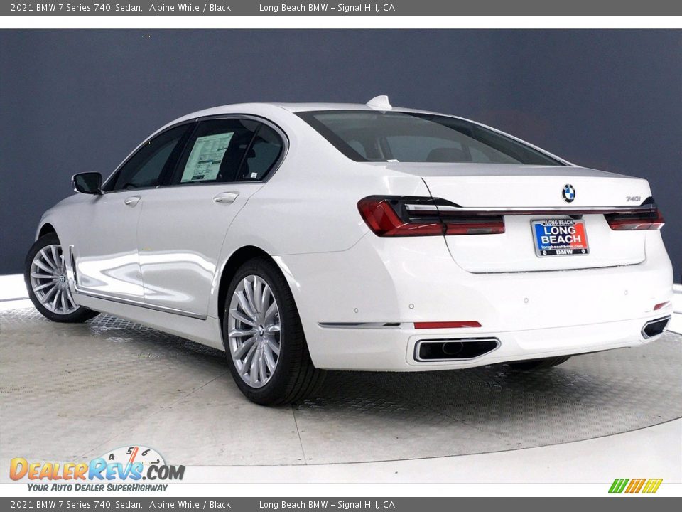 2021 BMW 7 Series 740i Sedan Alpine White / Black Photo #3