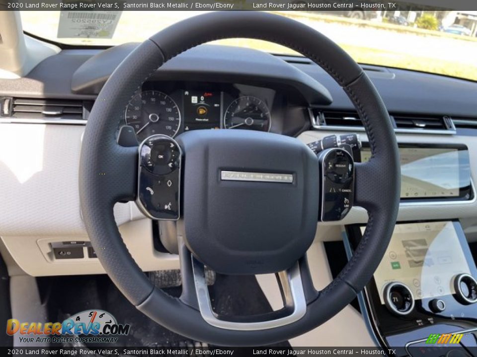2020 Land Rover Range Rover Velar S Santorini Black Metallic / Ebony/Ebony Photo #19