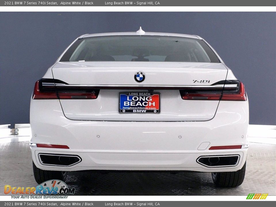 2021 BMW 7 Series 740i Sedan Alpine White / Black Photo #4